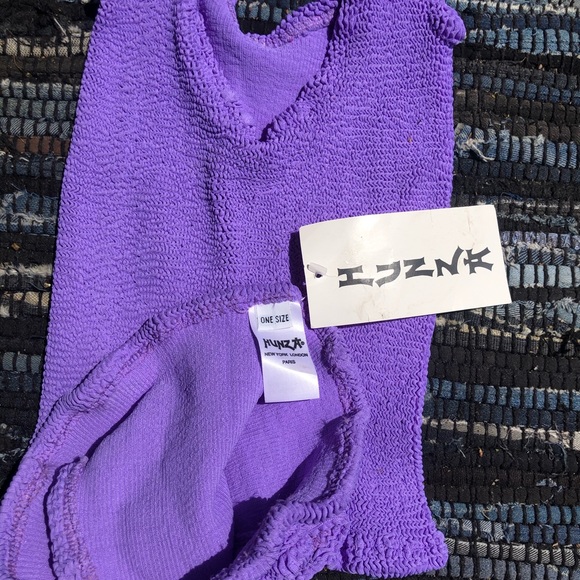 Hunza G Purple Tankini Top Only - Picture 3 of 3